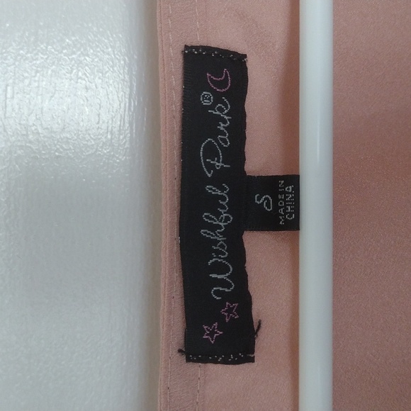 Wishful Park Womens Blouse Size S 3/4 Sleeve Rose Gold - Picture 5 of 7